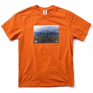 FW22 Supreme Nike ACG Grid Tee Orange T Shirt Men’s Large Graphic Logo Tee
